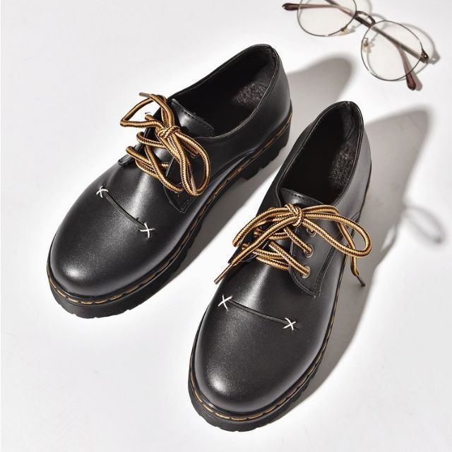 Giày Oxford Ulzzang Nữ Da Xịn Đế Khâu viền Cực CUTE | BigBuy360 - bigbuy360.vn