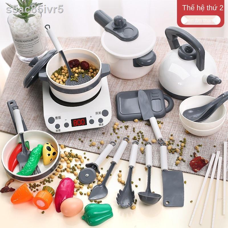 ♠ ♠▤Bộ đồ chơi nhà bếp cho trẻ em, rau và trái cây được cắt hạnh phúc nấu ăn dùng mô phỏng cô gái lớn