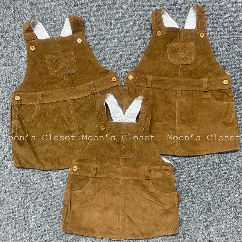 Váy yếm nhung Brotes size 3/6m-36m