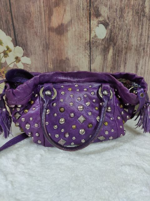 Túi si hàng hiệu. Lancaster. Tím