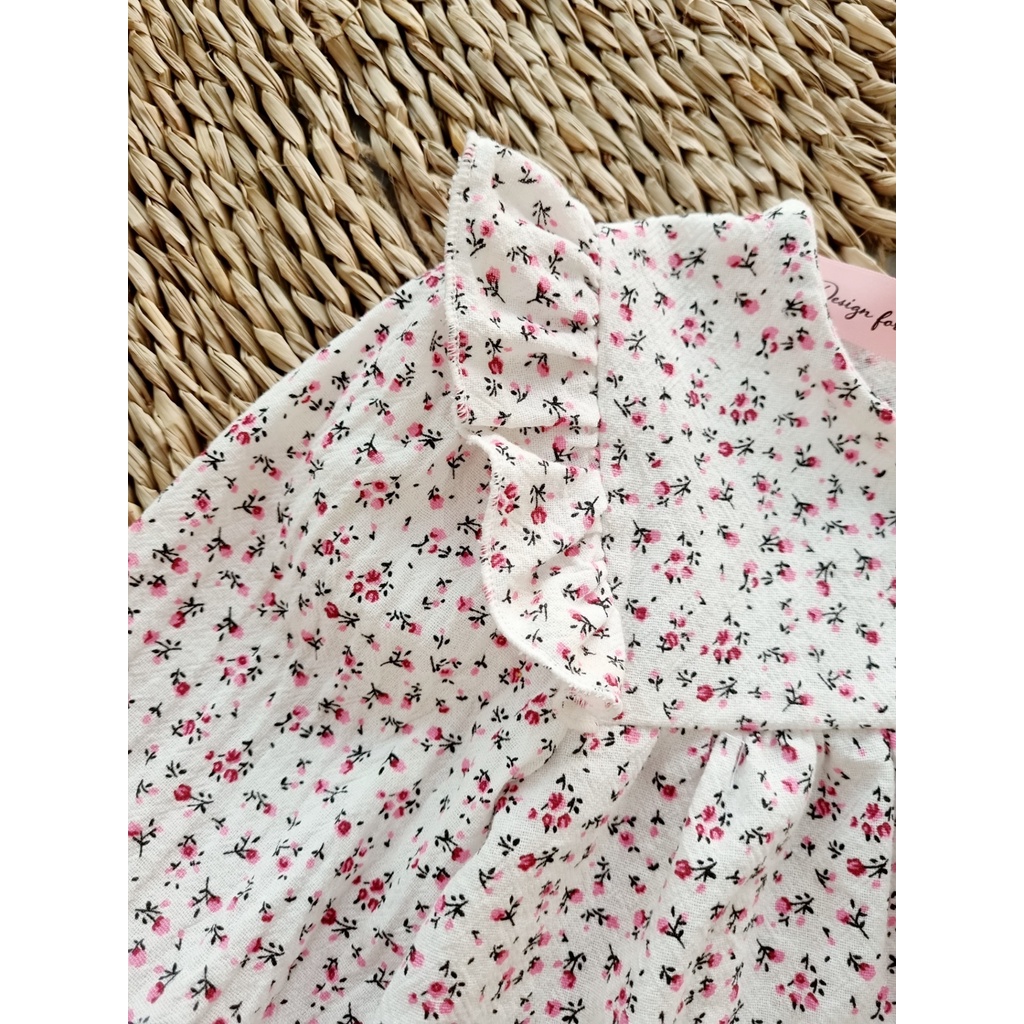 Bộ hoa nhí tay cánh tiên dễ thương cho bé❤️FREESHIP❤️Đồ bộ bé gái từ 3kg-18kg chất thô cara