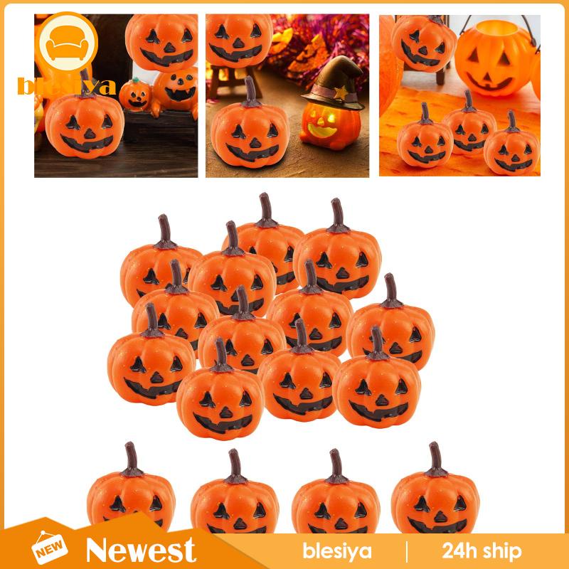 [Blesiya] 16 Miếng Xốp Hình Bí Ngô Phong Cách Nông Trại Halloween