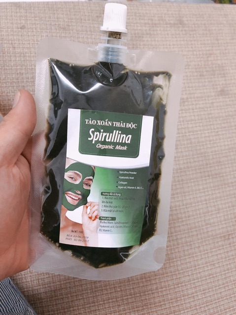 mặt nạ tảo xủi bọt giải độc tố cho da