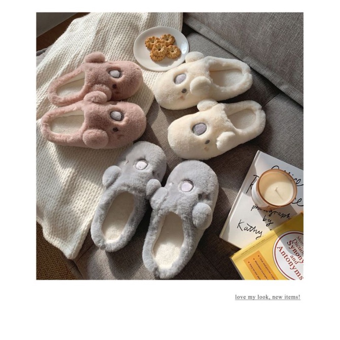 Dép bông hình cún dễ thương