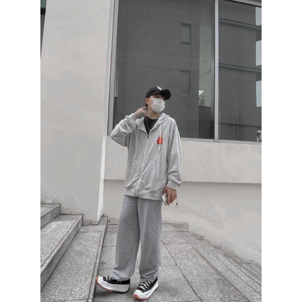 Áo khoác Mascot Zip-Hoodie màu Xám by Xfire | BigBuy360 - bigbuy360.vn