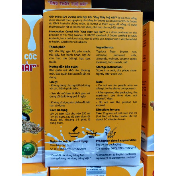 [Mã GROSALE2703 giảm 8% đơn 250K] [Mẫu mới] SỮA DƯỠNG SINH NGŨ CỐC ÔNG THẦY TUỆ HẢI | BigBuy360 - bigbuy360.vn