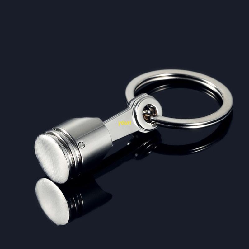 Móc khóa hình súng lục mini bằng kim loại đánh bóng dễ thương cho nam