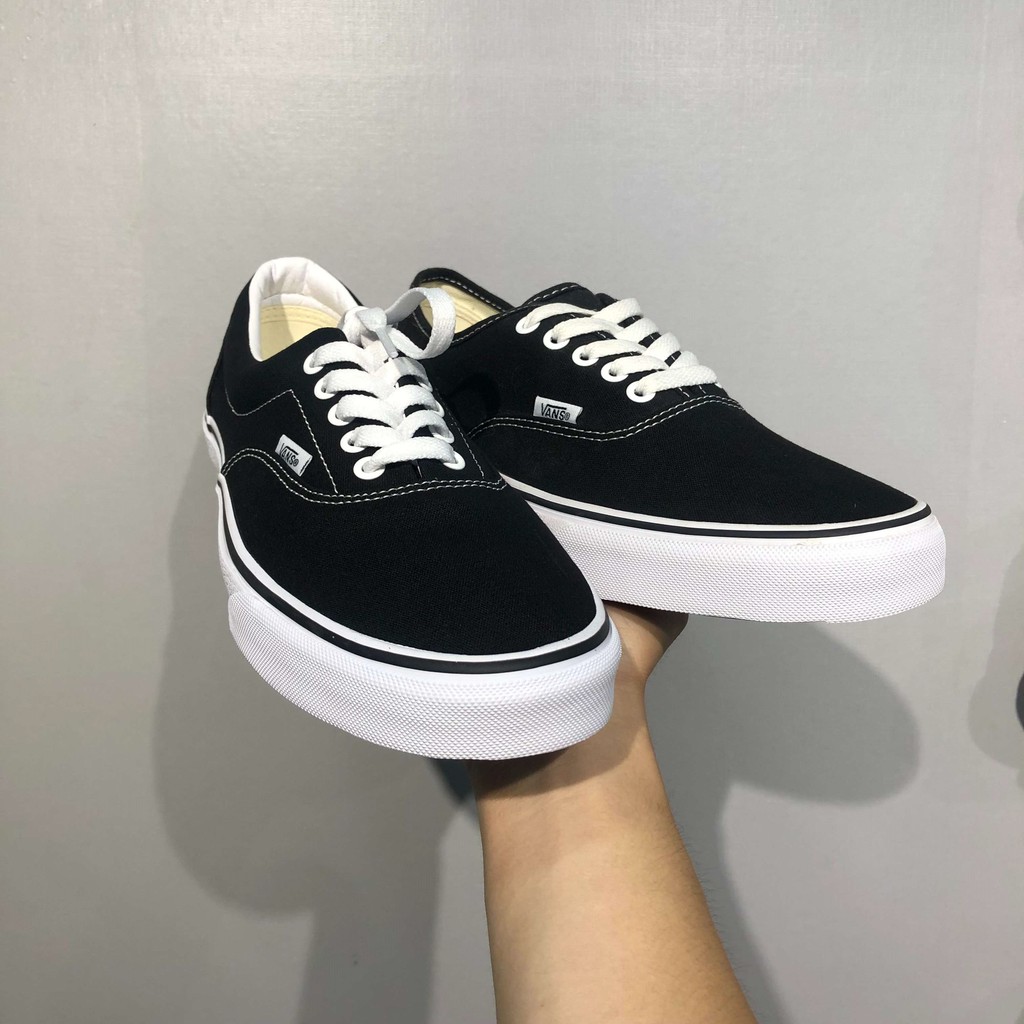 (𝗖𝗵𝗶́𝗻𝗵 𝗵𝗮̃𝗻𝗴 - 𝗙𝗮𝗸𝗲 đ𝗲̂̀𝗻 𝘅𝟭𝟬𝟬 | M - Waffle) Giày VANS Era Authentic - VN000EE3BLK-EWZBLK  (Giày có tem - box ko tem)