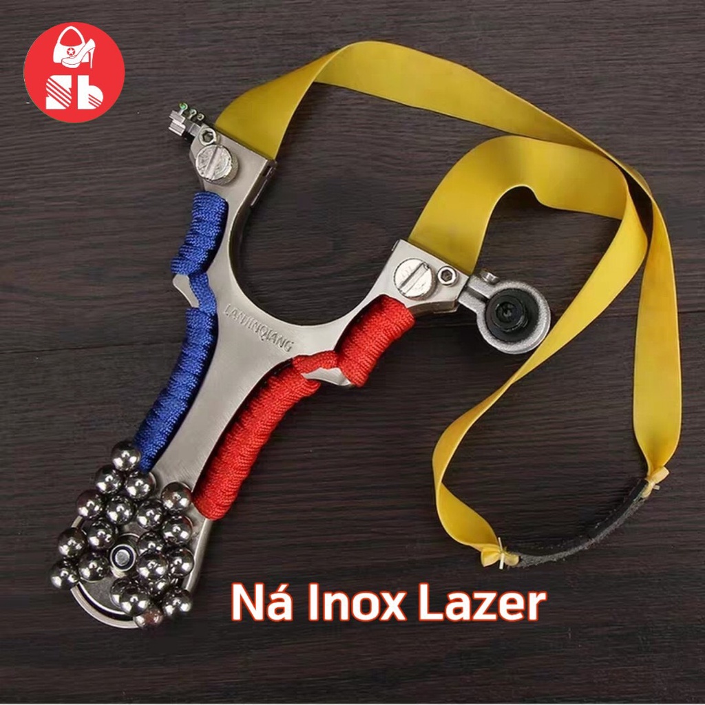 Bộ Ná Thun - Ná Cao Su Hợp Kim INOX Cao Cấp kèm LAZE hít Nam Châm và phụ kiện