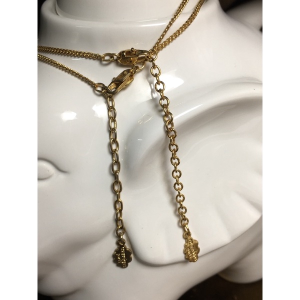 Dây chuyền vintage Courrèges Pháp - mặt dây logo dây mảnh