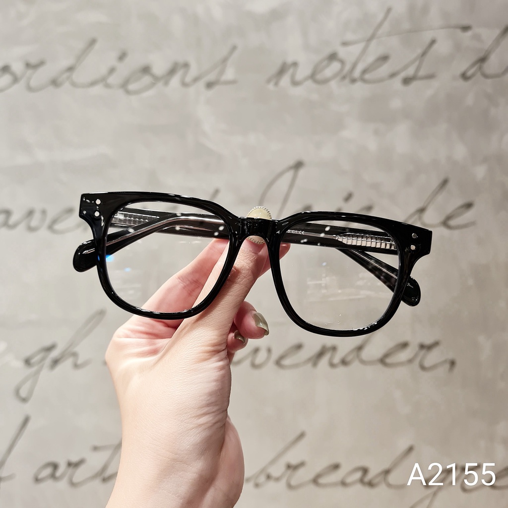 Gọng kính cận nam nữ mắt vuông LILYEYEWEAR chất liệu nhựa thanh nhẹ chắc chắn kiểu dáng thời Hàn Quốc A2155