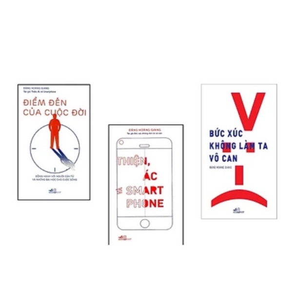 Sách - Combo 3c - Bức Xúc Không Làm Ta Vô Can -Điểm Đến Của Cuộc Đời - Thiện, ác và Smartphone nn