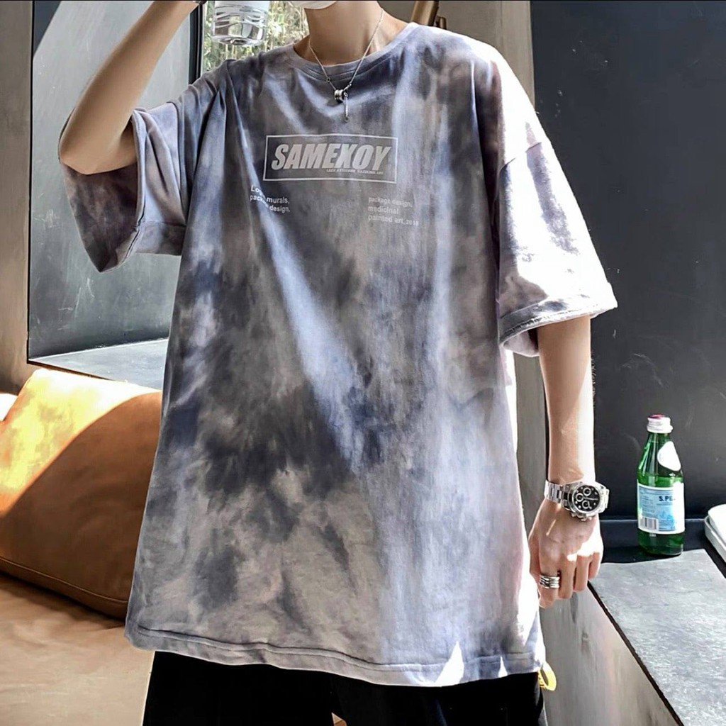 Áo Phông Loang Unisex Tay Lỡ Chất Cực Đẹp,Áo Loang Nhiều Màu Chất Co Dãn Mềm Mịn | BigBuy360 - bigbuy360.vn