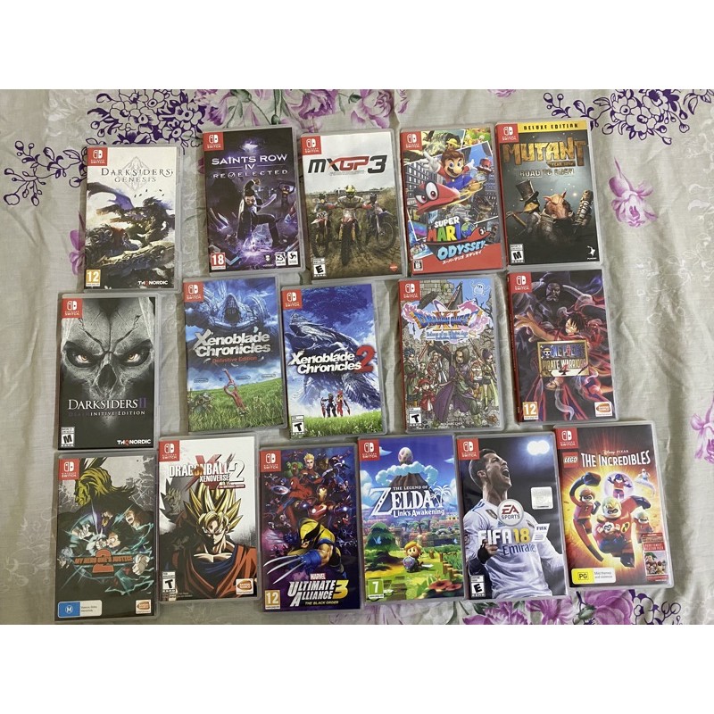 Thẻ trò chơi nintendo switch các loại