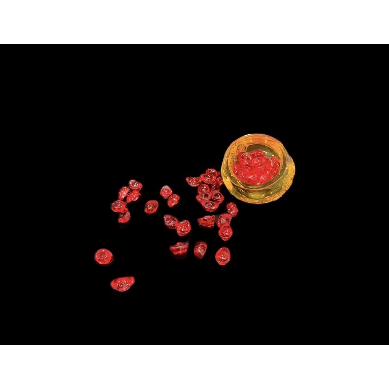 Combo 100 thỏi vàng nhí 1.4cm mầu đỏ thỏi vàng thần tài chiêu may mắn tài lộc dành cho người mệnh hỏa hoặc thổ
