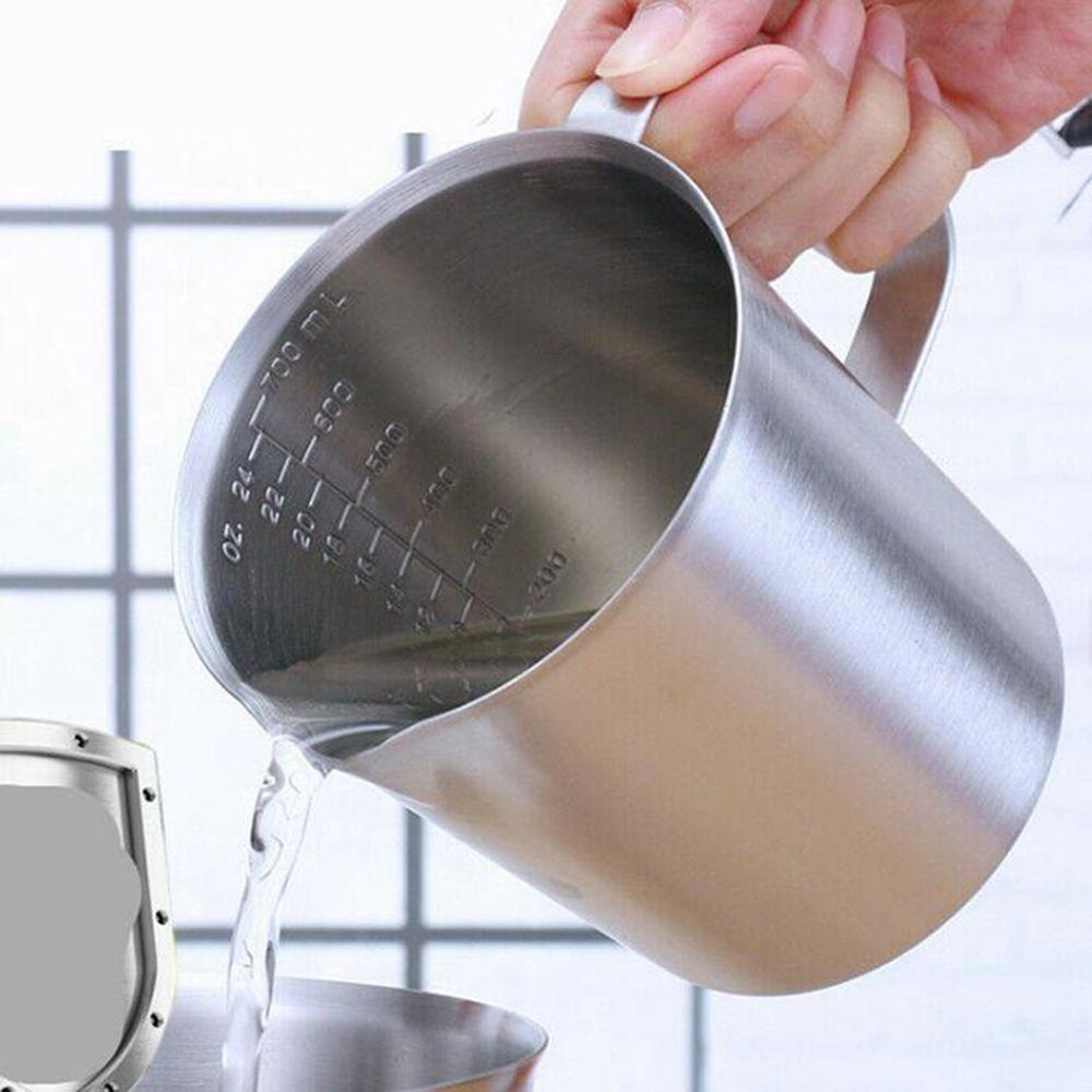 Cốc Đong Bằng Thép Không Gỉ Chống Rơi Dung Tích Lớn Tiện Dụng Cho Nhà Bếp