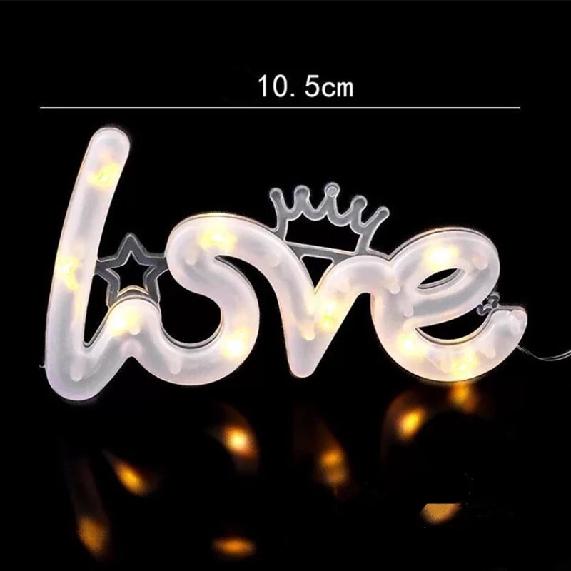 Đèn LED Neon Hình Trái Tim Nhiều Màu Sắc Lãng Mạn Trang Trí Tiệc Cưới / Sinh Nhật