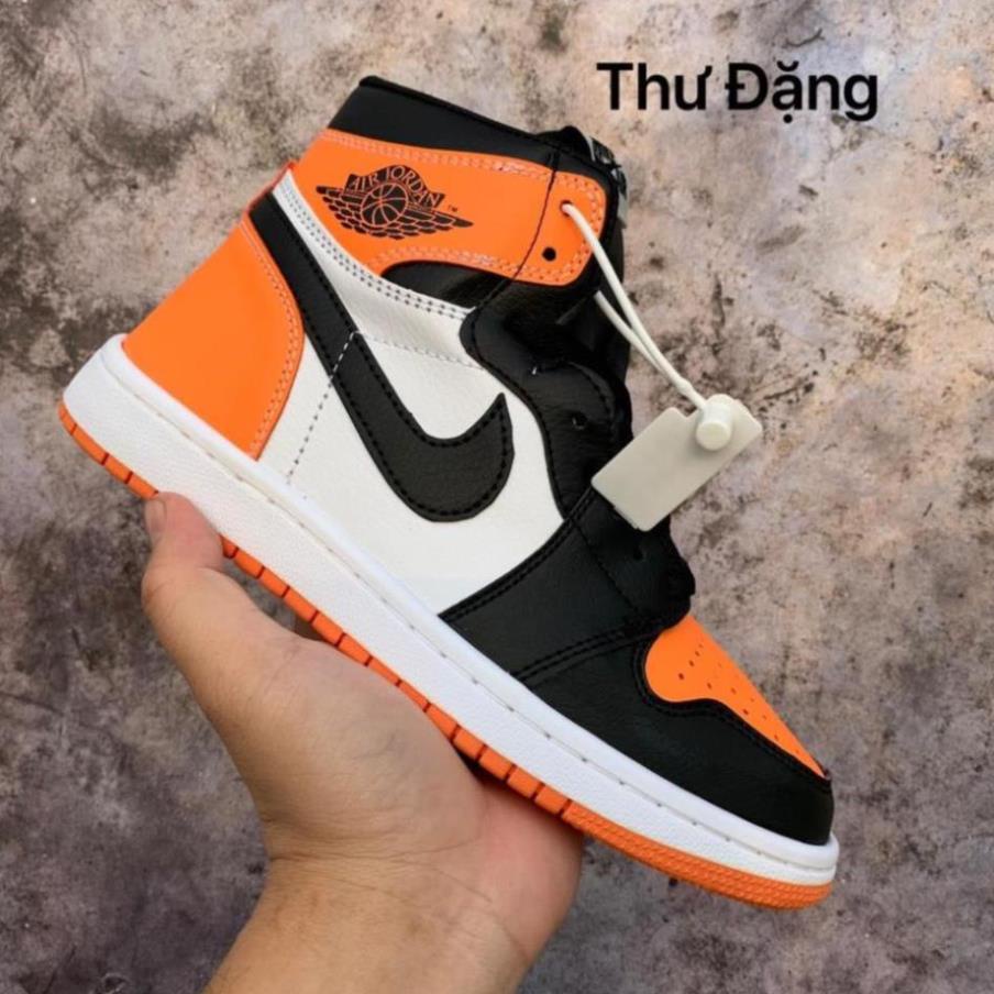 Giày sneaker JORDAN 1 CAM CAO CỔ hot trend nam nữ, Giày thể thao JD1 cam cao dùng đi học,tập gym,chạy bộ