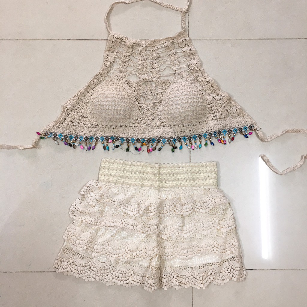 [HÀNG ĐỘC QUYỀN] Set bikini len sành điệu
