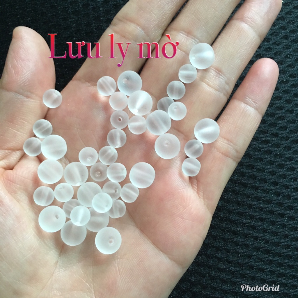 Đá lưu ly vẽ kinh Phật 6-10mm