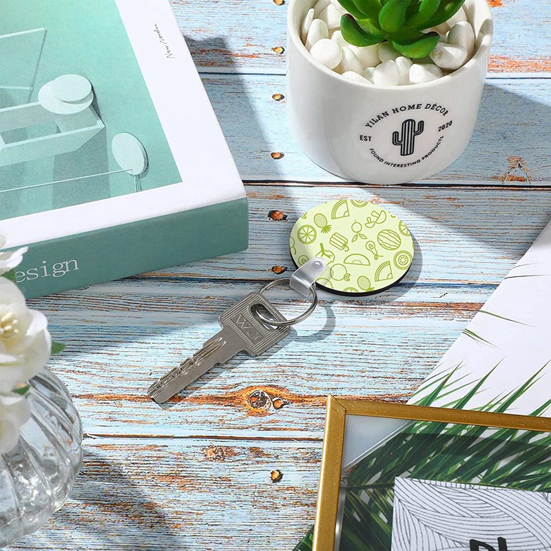 Bộ 36 Móc Khóa Trống Truyền Nhiệt DIY