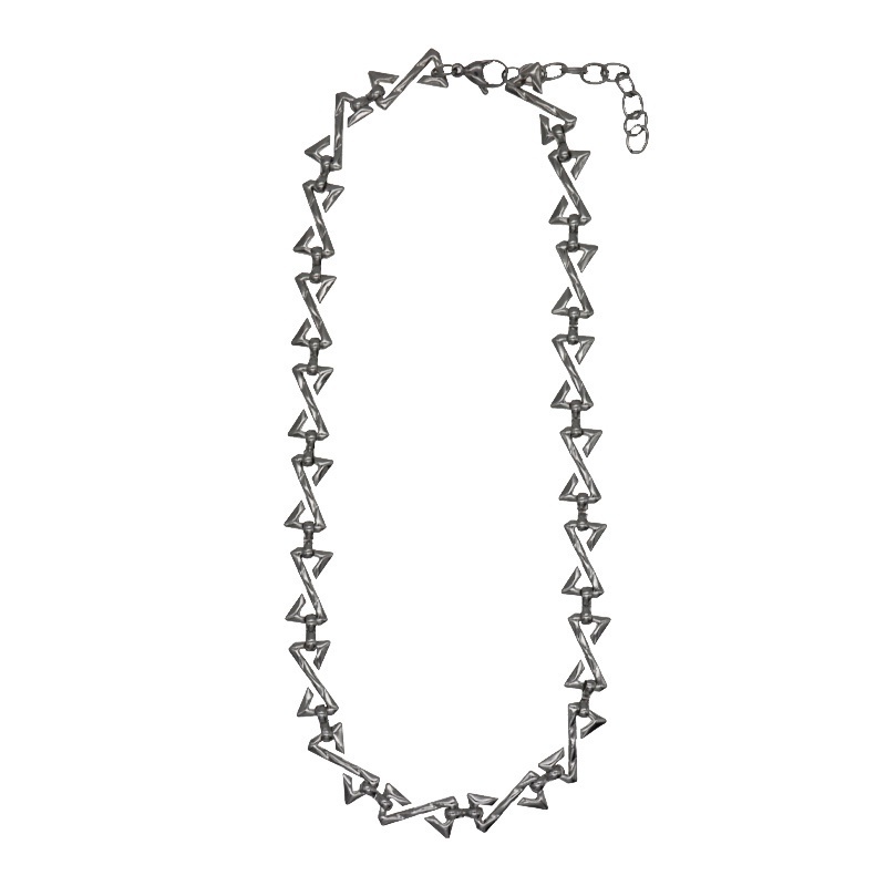 Dây Chuyền Họa Tiết Hình Học Phong Cách hip hop Đường Phố Âu Mỹ Cho Nam Và Nữ