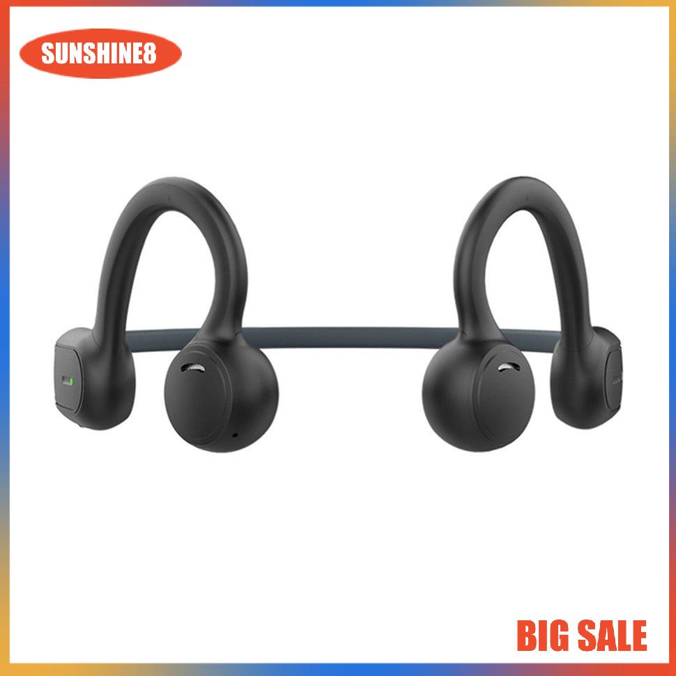 【SUN】Wireless Headphones Bone Conduction Sport Headset With Mic For Smartphones