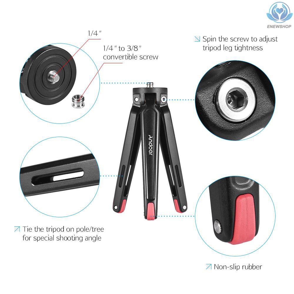 Giá Đỡ Máy Ảnh Để Bàn Bằng Hợp Kim Nhôm 11lbs Cho Máy Ảnh Dslr / X 8 7s Plus 6 5 4