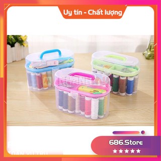Bộ hộp kim chỉ nhiều màu , đa năng, thích hợp với nhiều loại máy may