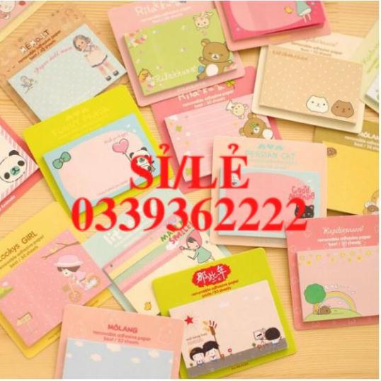 [ HAIANHSHOP ] Giấy Note Ghi Chú Hình Chữ Nhật - Giấy Note Hoạt Hình Nhiều Mẫu Đáng Yêu Trang Trí Sổ Duashop &gt;