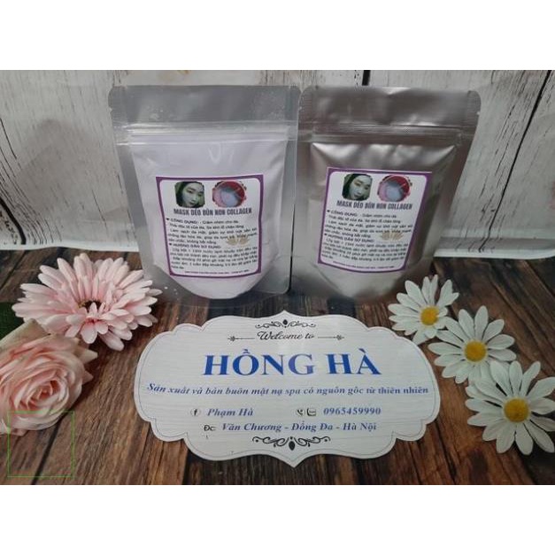 100gr Mặt Nạ Thạch Collagen Bùn Non handmade