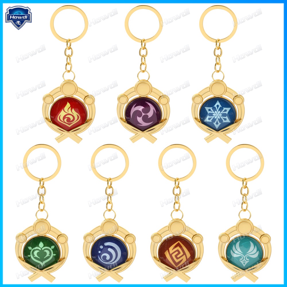 Móc Khóa Hình Nhân Vật Trong Game Genshin Va Chạm Phát Sáng Độc Đáo