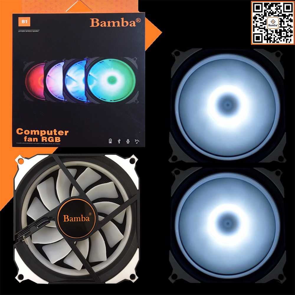 FAN CASE 12CM LED RGB BAMBA B1