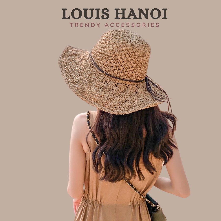 Mũ / Nón Cói Đi Biển Mềm (Móc Tay - Có Thể Gấp Gọn) Kiểu Dáng Vintage Louis Hanoi