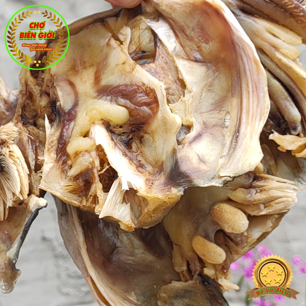 Khô Đầu Cá Tra Phồng Châu Đốc Loại To Phơi Khô Dùng Nấu Canh Chua Gói 1Kg