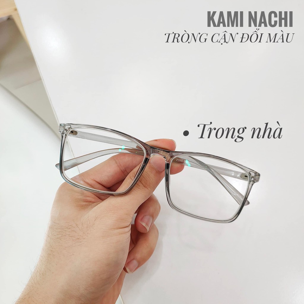 Tròng kính cận loạn đổi màu Kami Nachi, chống lóa, chống chói, tốc độ đổi màu siêu nhanh, bền đẹp