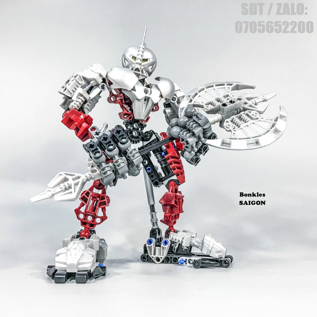 Đồ Chơi Mô Hình Vintage lắp ráp LEGO Bionicle Titan: 8733 Axonn Chính Hãng Đan Mạch (2006)