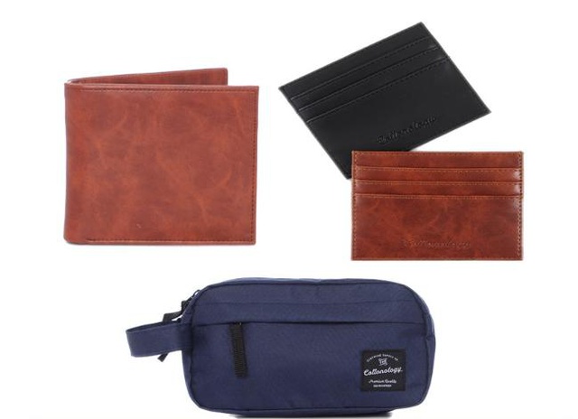 Mua 1 Get 3 Maine Brown-Pouch Navy-Card Holder Giá Đỡ