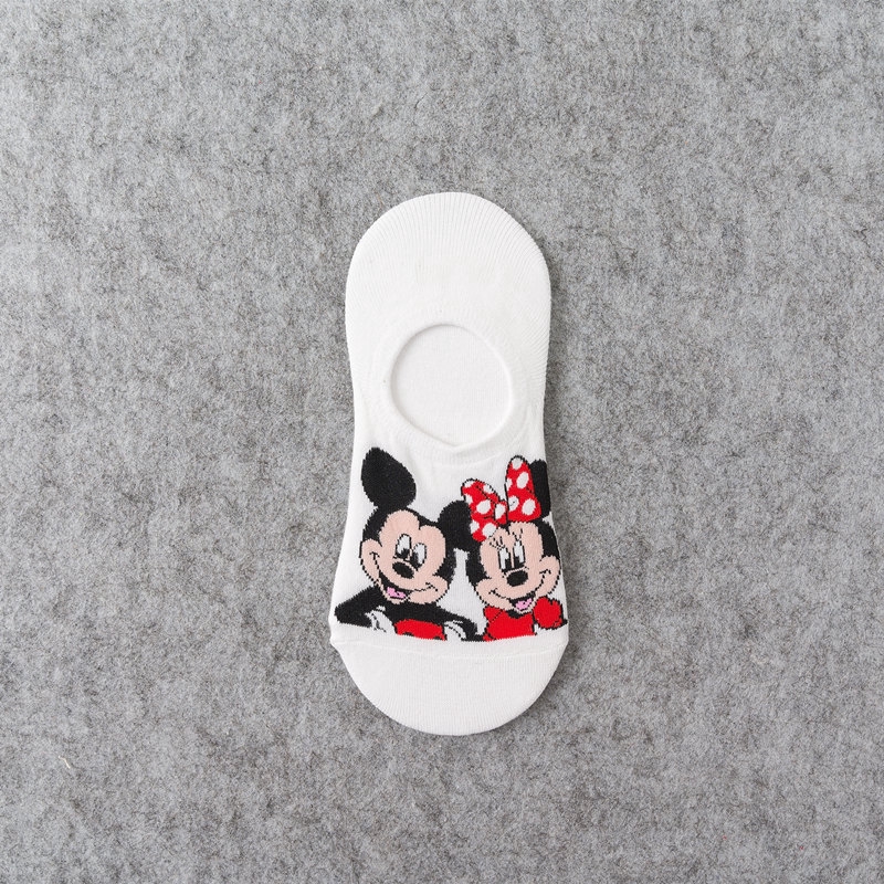 Vớ Cotton Cổ Thấp In Họa Tiết Hoạt Hình Disney Thời Trang Mùa Hè Cho Nữ