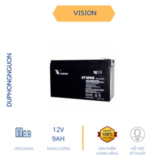 💥Bình Ắc Quy Vision 12V 9Ah CP1290 - Hàng Chính Hãng