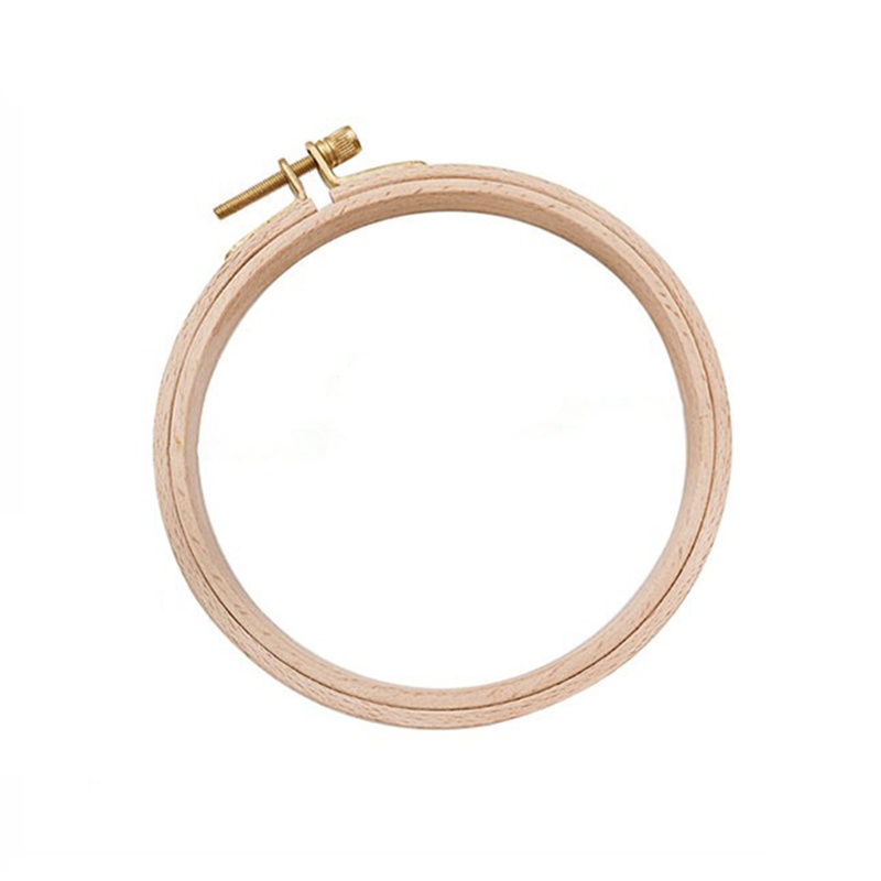 Khung thêu hình tròn/oval bằng gỗ phong cách truyền thống độc đáo DIY
