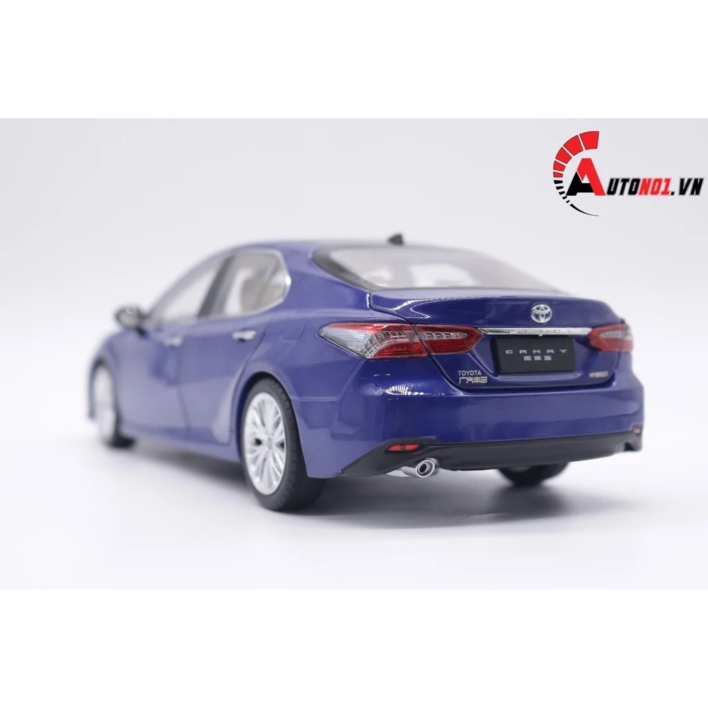 MÔ HÌNH XE SEDAN TOYOTA CAMRY 2019 BLUE 1:18 PAUDI 7581