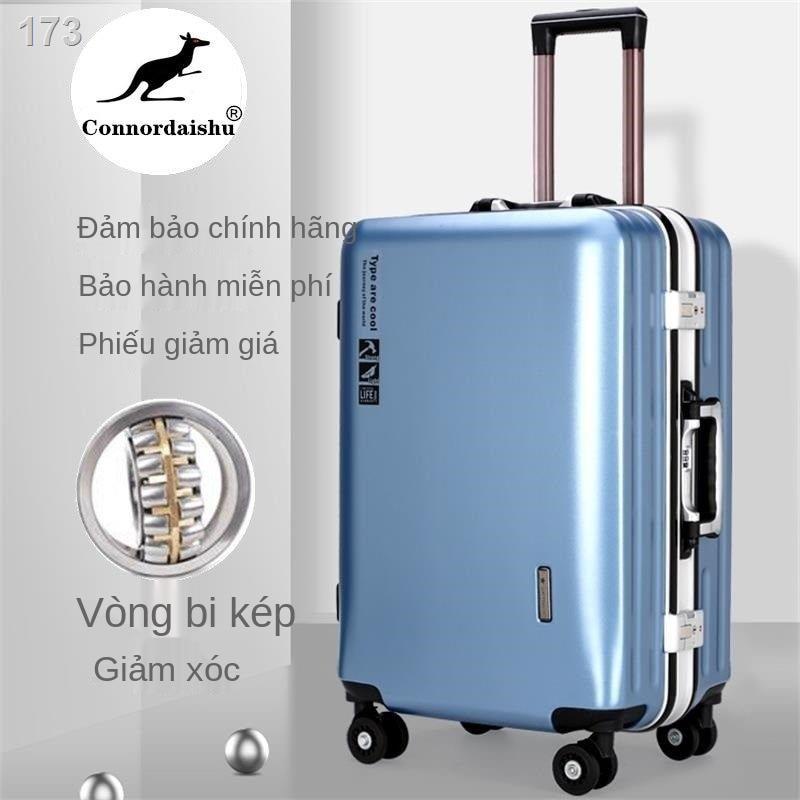 Vali kéo nữ chính hãng nam loại lớn bánh xe đa năng 24 inch hộp đựng đồ học sinh phiên bản hàn quốc