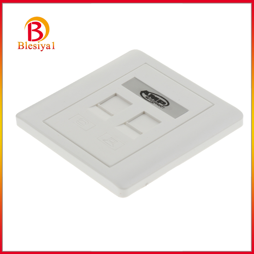 Ổ Cắm Mạng Ethernet 2 Cổng Gắn Tường 1 Chiều Rj45 / Rj11 | BigBuy360 - bigbuy360.vn