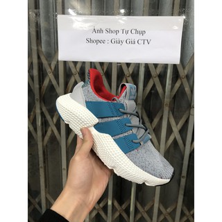 Giày thể thao PRO xám vạch xanh