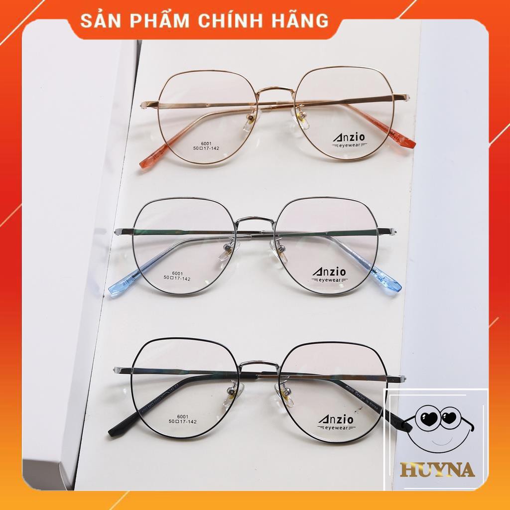 - Gọng kính cận thời trang cao cấp teen ngố Hàn Quốc -Titanium Alloy- Unisex - Anzio AZ6001