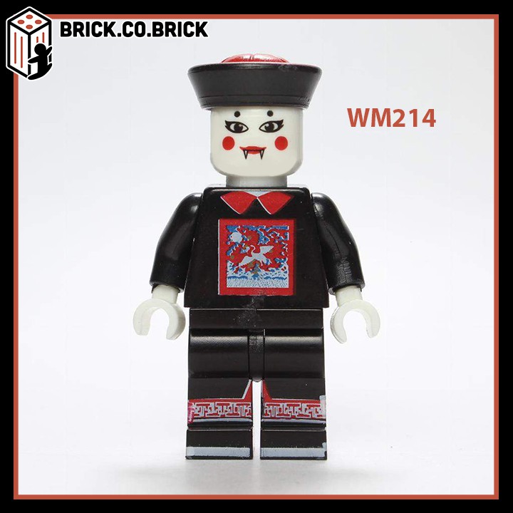 WM214 - WM216 Đồ chơi lắp ráp mô hình non lego và minifigures nhân vật cương thi zombie kinh dị halloweenen.