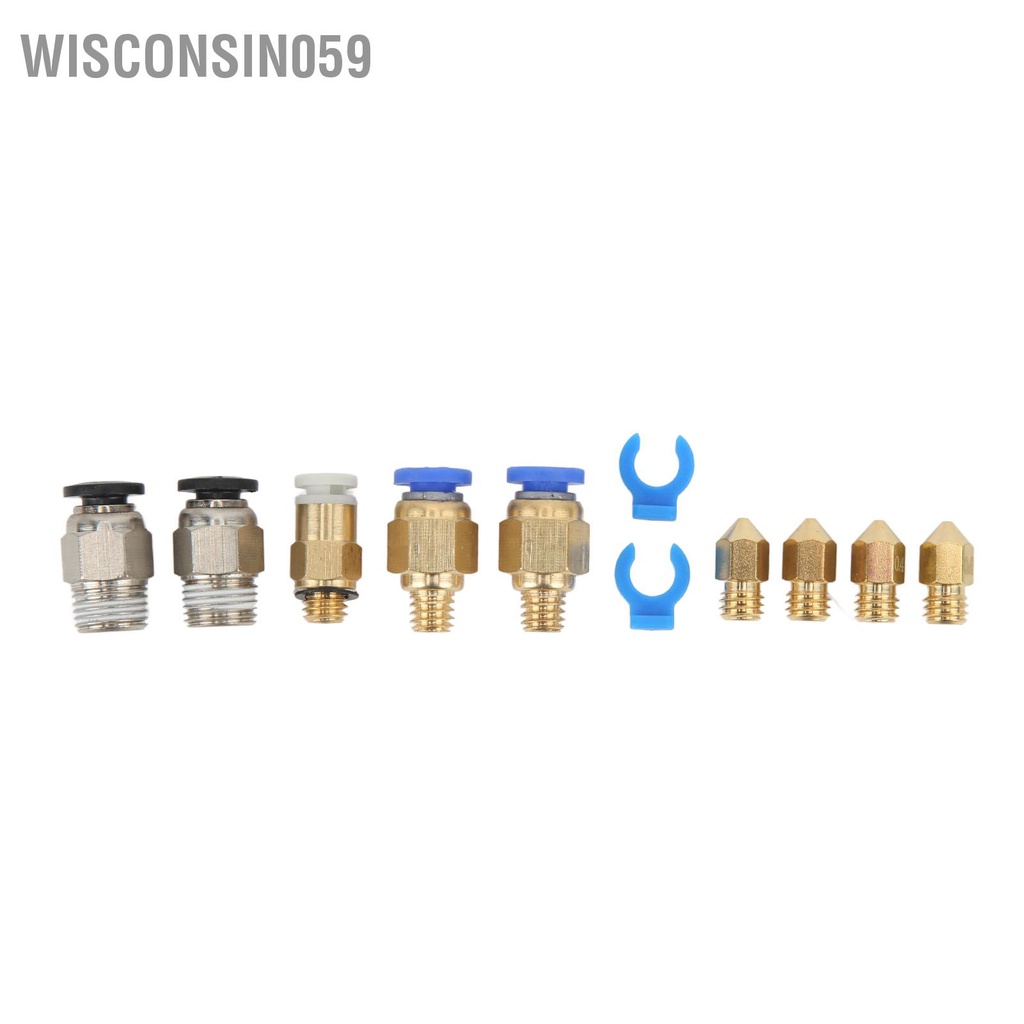 Wisconsin059 Bộ Hotend lắp ráp cho Ender 3 với phụ kiện khí nén Phần tử sưởi nhiệt điện trở đầu phun MK8