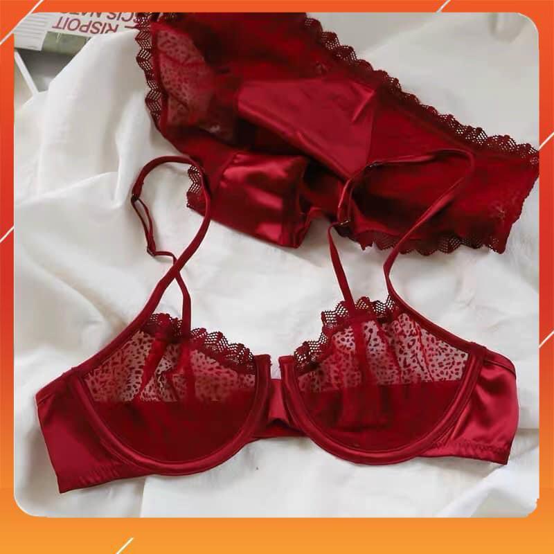 Set bộ đồ lót hàng cao cấp, áo cup ngang, có gọng, không đệm hoạ tiết da báo, Mã B18800