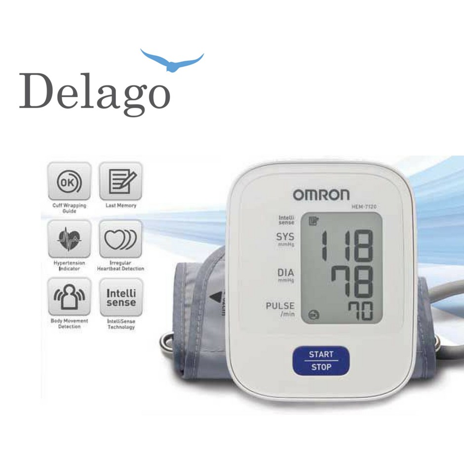 [Delago] Máy đo huyết áp Omron HEM7120 - Nhật Bản